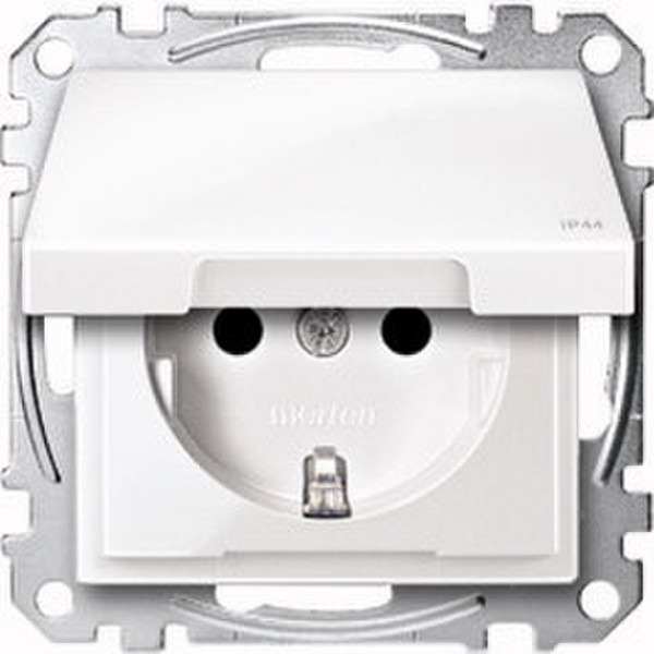 Merten MEG2414-0319 Type F (Schuko) White outlet box