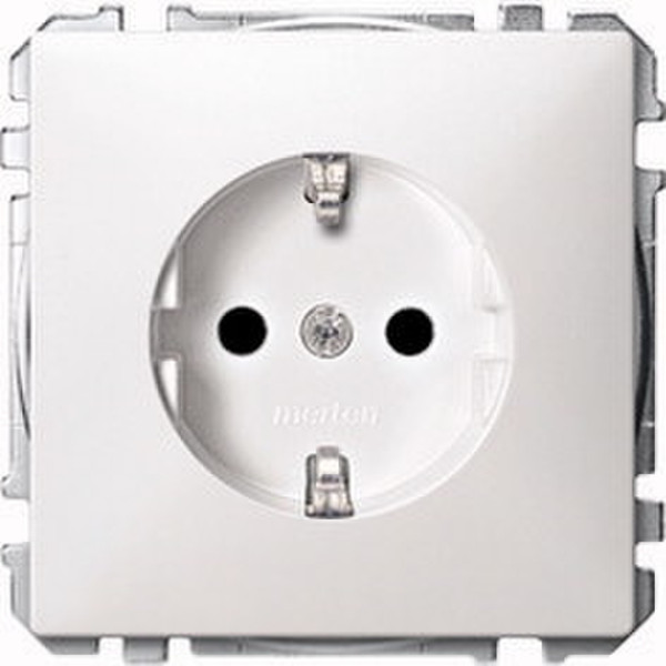 Merten MEG2300-4060 Schuko Aluminium socket-outlet