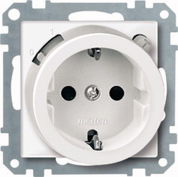 Merten 232819 Type F (Schuko) White outlet box