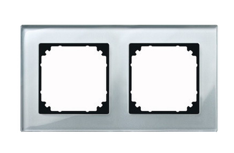 Merten 489260 Silver switch plate/outlet cover