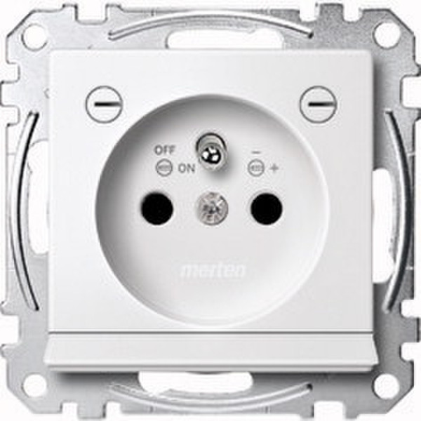 Merten MEG2504-0325 Type F (Schuko) White outlet box