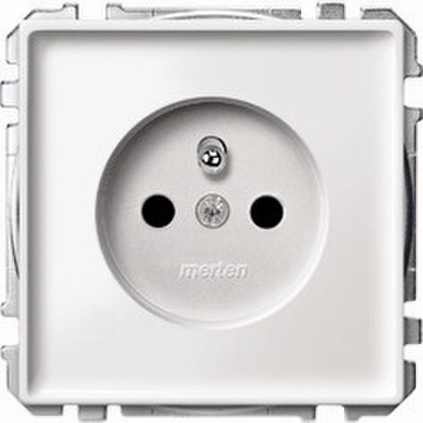 Merten MEG2600-4044 Type F (Schuko) White outlet box