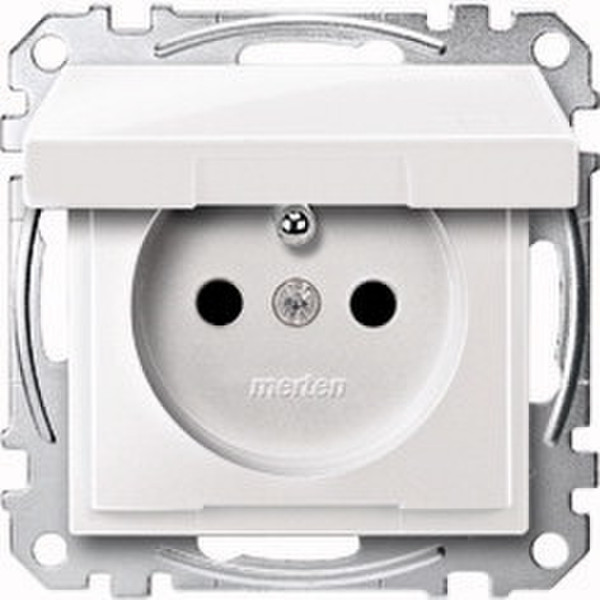 Merten MEG2610-0325 Тип F (Schuko) Белый розеточная коробка