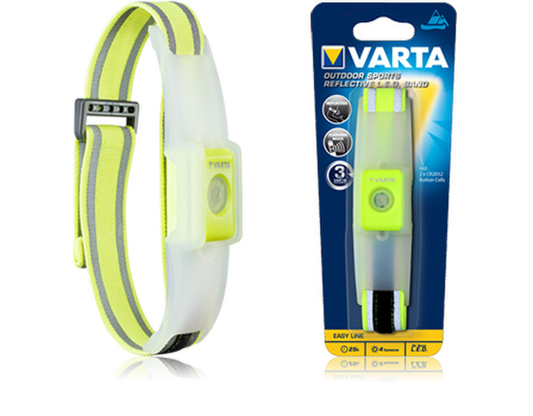 Varta 16620101401 Armband flashlight LED Grün, Weiß