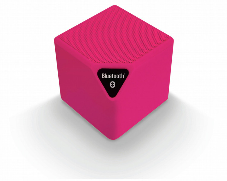 Bigben Interactive BT14RS 9W Kubus Pink Tragbarer Lautsprecher