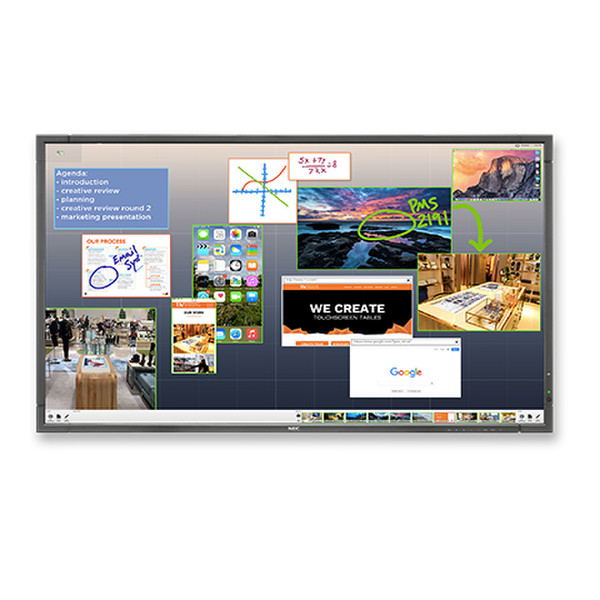 NEC E805-THL 80Zoll 1920 x 1080Pixel Multi-touch Schwarz Touchscreen-Monitor