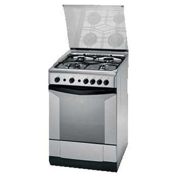 Indesit K6G21S (X) Freistehend Gaskochfeld Edelstahl