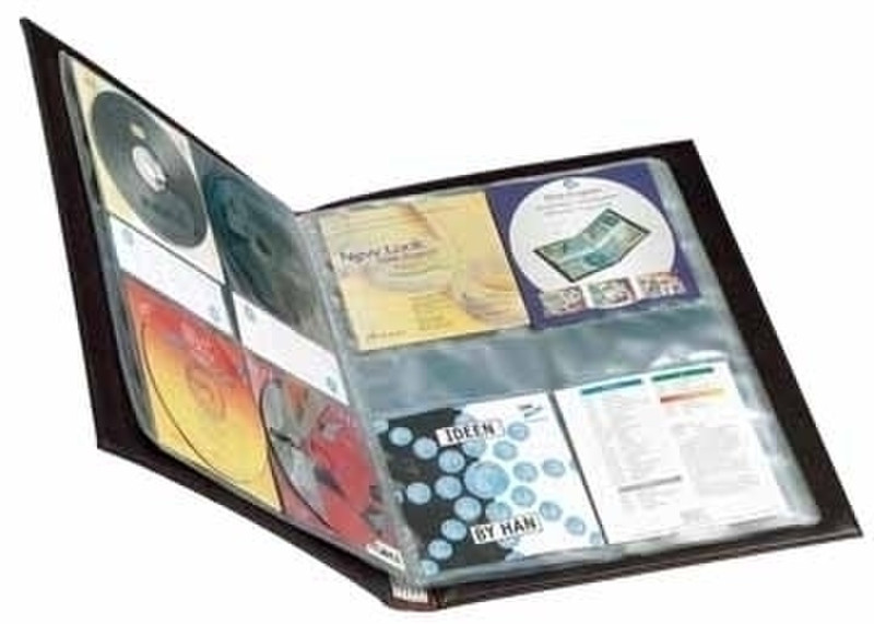 Rillstab leatherlook 48 CDs bordeaux