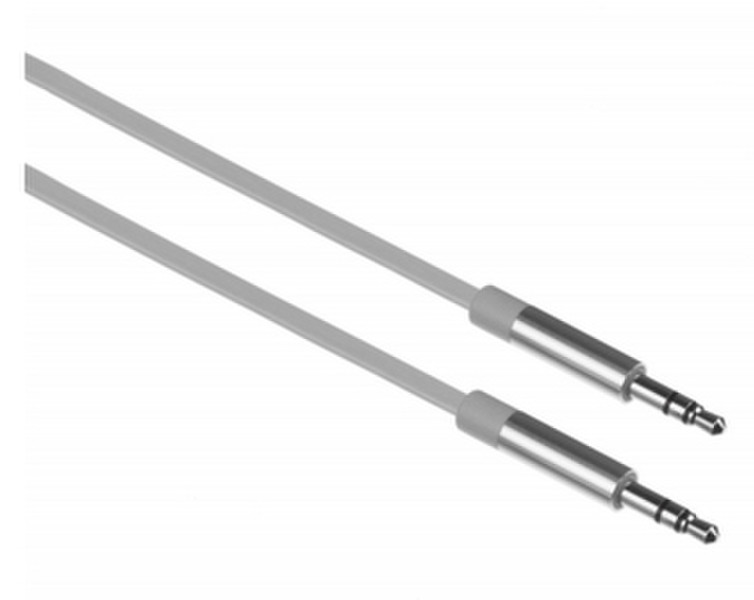 Kit AUXPSL 1m 3.5mm 3.5mm Silber Audio-Kabel