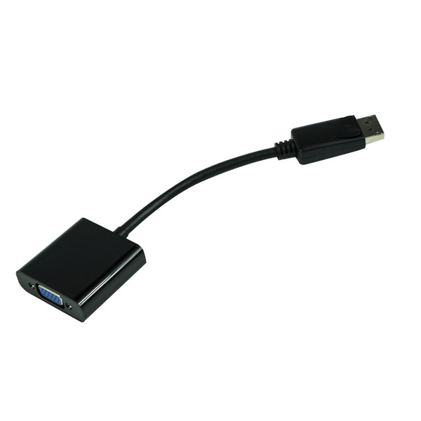 VisionTek 0.18m, DisplayPort/VGA 0.18m DisplayPort VGA (D-Sub) Schwarz Videokabel-Adapter