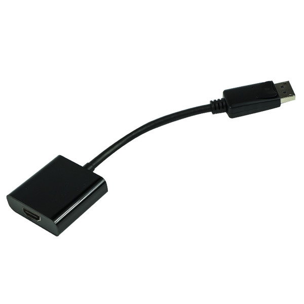 VisionTek 0.18m, DisplayPort/HDMI 0.18m DisplayPort HDMI Black video cable adapter