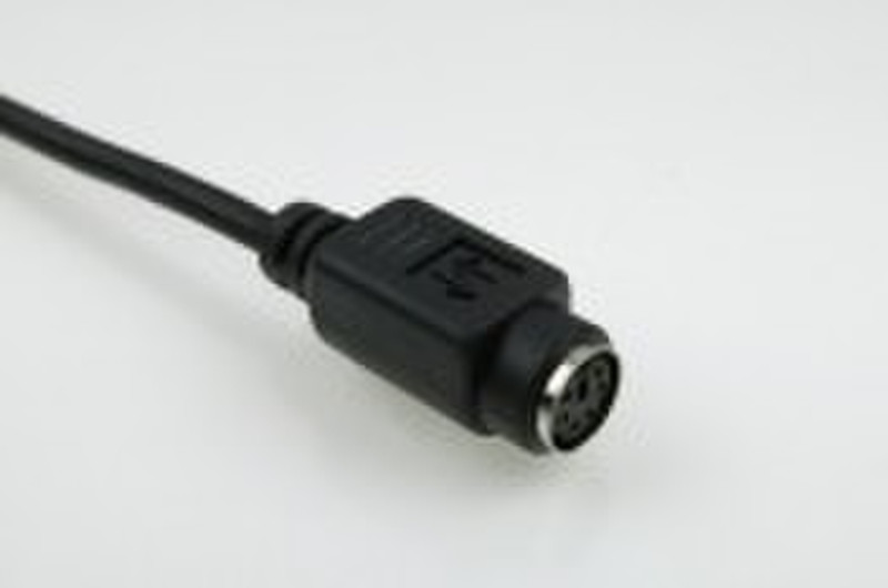Iconn PS/2 Extension Cable, 6pin Male – 6pin Female 2m Black 2м Черный кабель клавиатуры / видео / мыши