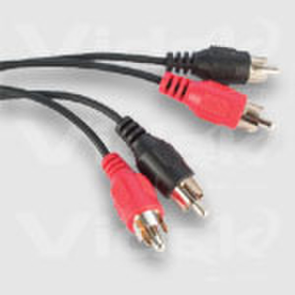 Videk 3 Phono / 3 Phono - 20M 20m Black audio cable