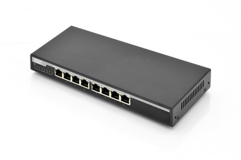 ASSMANN Electronic DN-95340 Unmanaged network switch Gigabit Ethernet (10/100/1000) Power over Ethernet (PoE) Черный сетевой коммутатор
