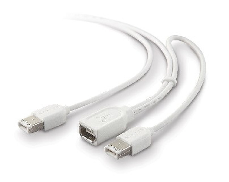 Belkin iPod FireWire Y-Cable 1.8м Белый FireWire кабель