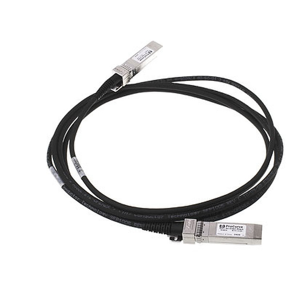Hewlett Packard Enterprise X242 10G SFP+ 3m 3м SFP+ SFP+ Черный коаксиальный кабель