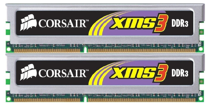 Corsair 4GB(2x2GB), DDR3, 1333Mhz XMS3 Memory Module Kit 4ГБ DDR3 1333МГц модуль памяти