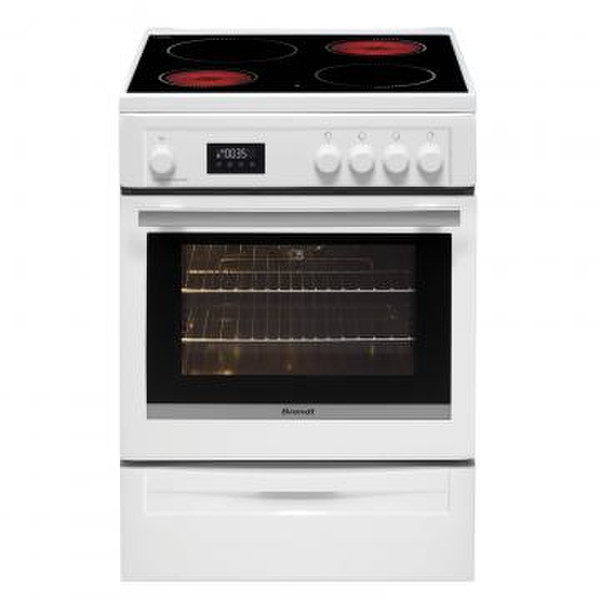 Brandt BCV6650W Freestanding Halogen hob A White cooker