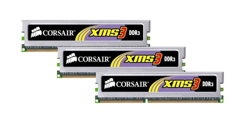 Corsair XMS3 6GB DDR3 3X2GB DDR3-1333 CL 7-7-7-20 1T Core i7 Memory Kit 6ГБ DDR3 1333МГц модуль памяти