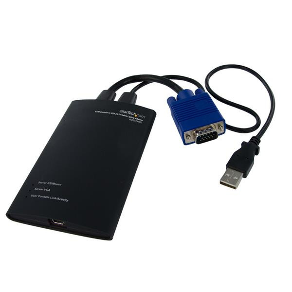 StarTech.com Tragbarer KVM Konsolen auf USB 2.0 Laptop Adapter Tastatur/Video/Maus (KVM)-Kabel