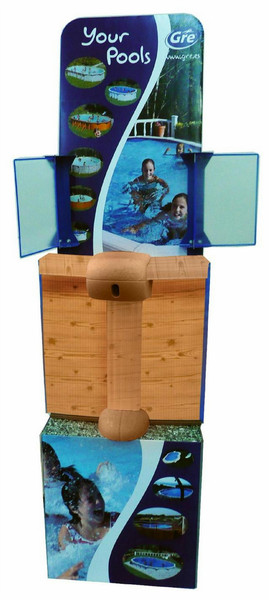 Gre EXPOPMAW Wall-mounted Blue,Wood presentation display