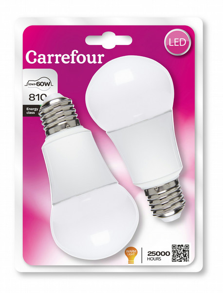 Carrefour 273LA10E27CO3V52P 10Вт E27 A+ Теплый белый energy-saving lamp