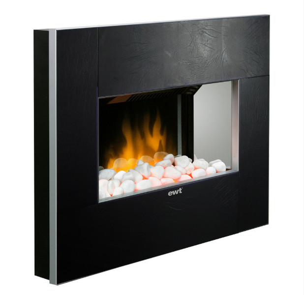 EWT LEATHER Wall-mountable fireplace Electric Black fireplace