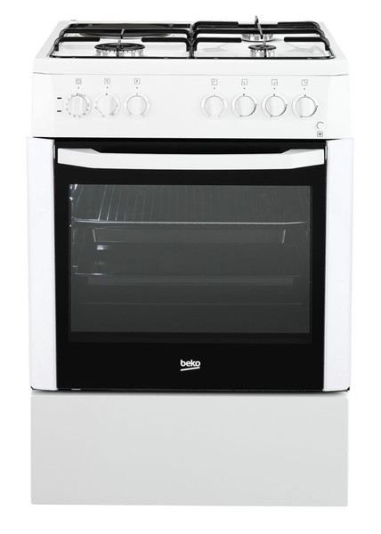 Beko CSS 63110 DW Freestanding Combi hob A White cooker