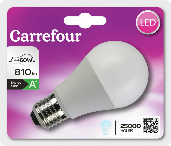 Carrefour 273LA10E27CO4V5 10Вт E27 A+ energy-saving lamp