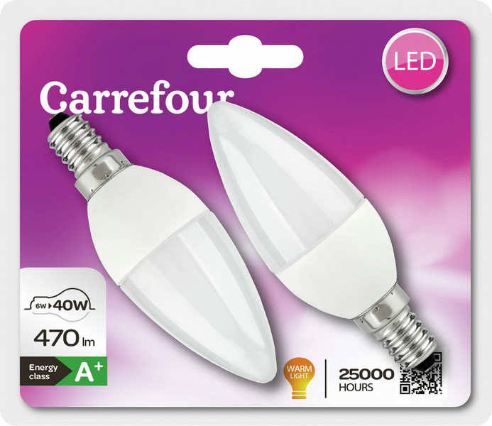 Carrefour LED CDL 6W E14 470LM COA