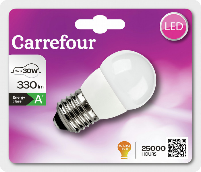 Carrefour LED MGLOBE 5W E27 330LM CO