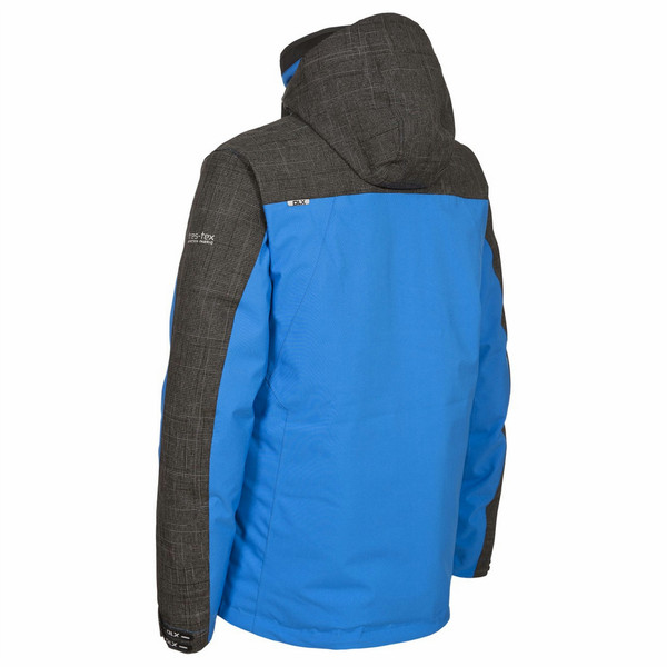 Trespass Icon DLX Ski Jacket + Provision Mens DLX Ski Pants Anzug (zweiteilig) Erwachsene Schwarz, Blau