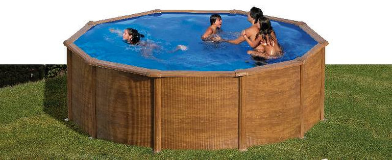 Gre KIT350WB Framed pool Round 10102L Wood above ground pool