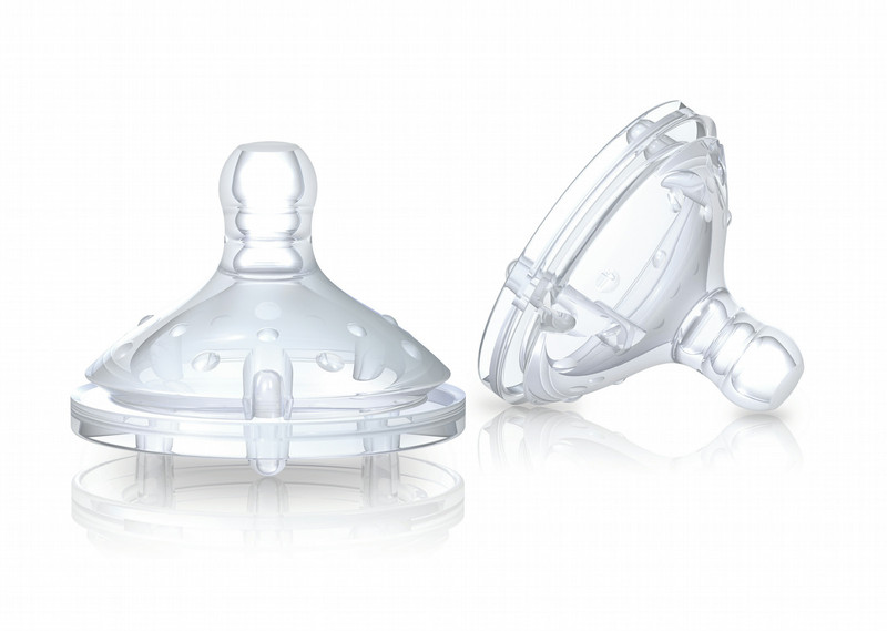 Nuby NT67678 Silicone Variable flow bottle nipple