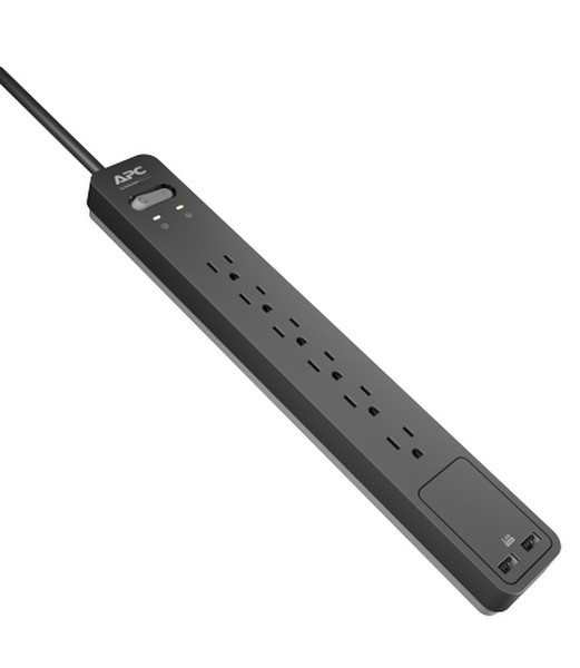 APC SurgeArrest PE6U2 6AC outlet(s) 120V 1.83m Black surge protector