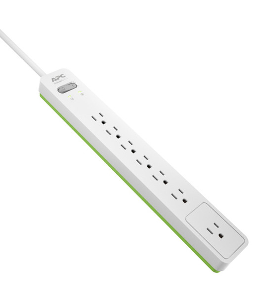 APC SurgeArrest PE76W 7AC outlet(s) 120V 1.83m White surge protector