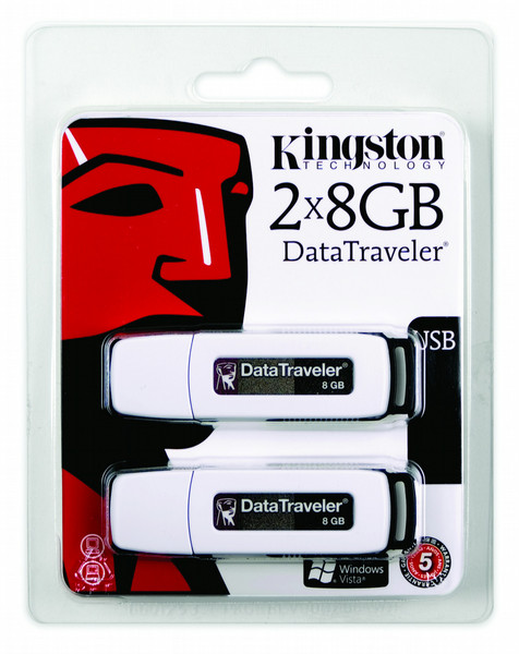Kingston Technology DataTraveler DTI/8GB-2P 8GB USB 2.0 Typ A USB-Stick