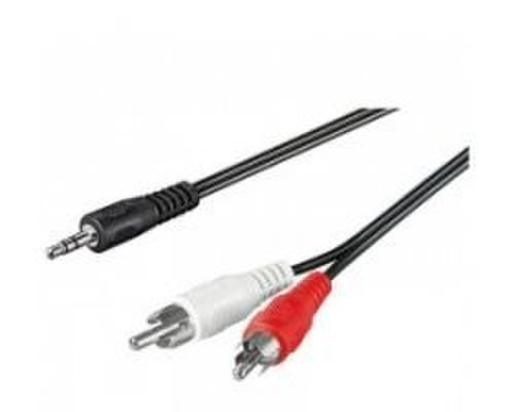Mercodan 231951 5m 3.5mm 2 x RCA Schwarz, Rot, Weiß Audio-Kabel