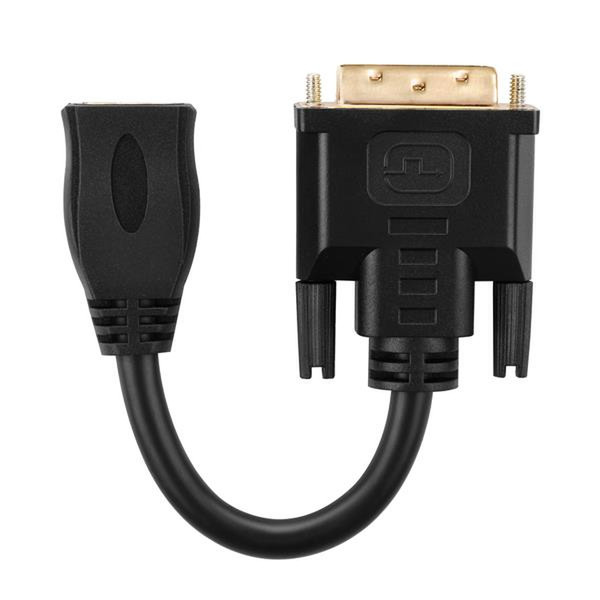 deleyCON MK-MK1151 0.15м DVI-I HDMI Черный адаптер для видео кабеля
