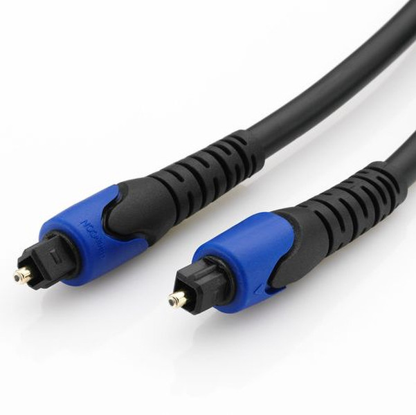 deleyCON 10m Toslink m/m 10m TOSLINK TOSLINK Schwarz, Blau