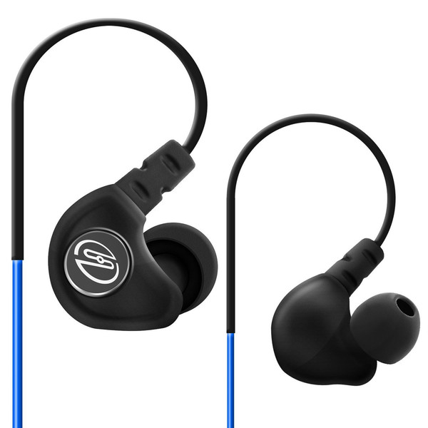 deleyCON SOUNDSTERS S19 Intraaural Ear-hook,In-ear Black,Blue