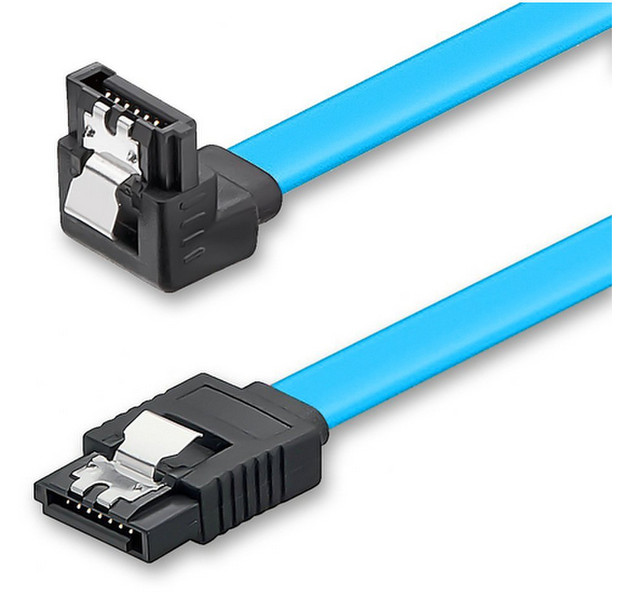 deleyCON 0.3m SATA III m/m 0.3м SATA III 7-pin SATA III 7-pin Синий кабель SATA
