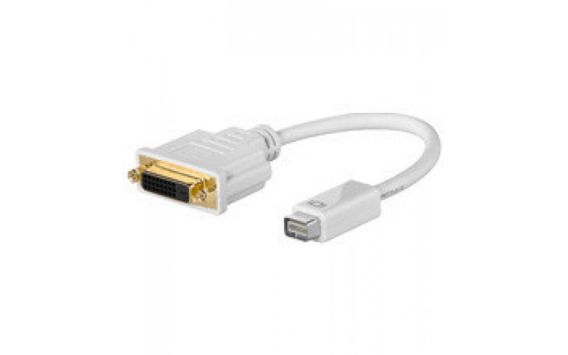 Mercodan 565037 0.15m Mini-DVI DVI Weiß Videokabel-Adapter