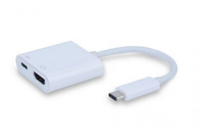 Mercodan 866064 USB 3.0 (3.1 Gen 1) Type-C Weiß Schnittstellenhub