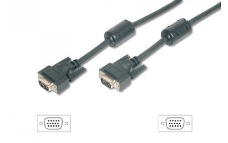 Mercodan 930513 1.3m VGA (D-Sub) VGA (D-Sub) Schwarz VGA-Kabel