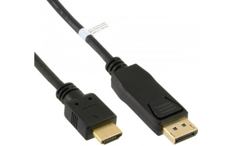 Mercodan 932105 0.5m DisplayPort HDMI Schwarz Videokabel-Adapter