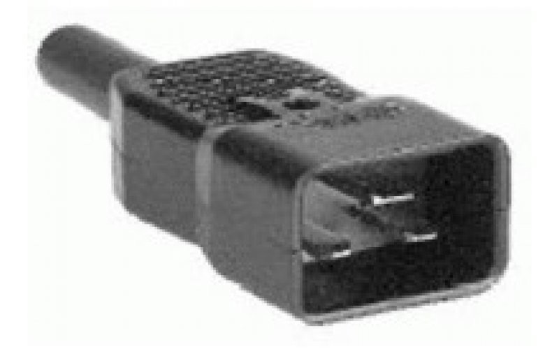 Mercodan 941234 C20 Schwarz Elektrischer Netzstecker