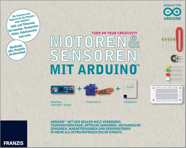 Franzis Verlag Motoren & Sensoren mit Arduino