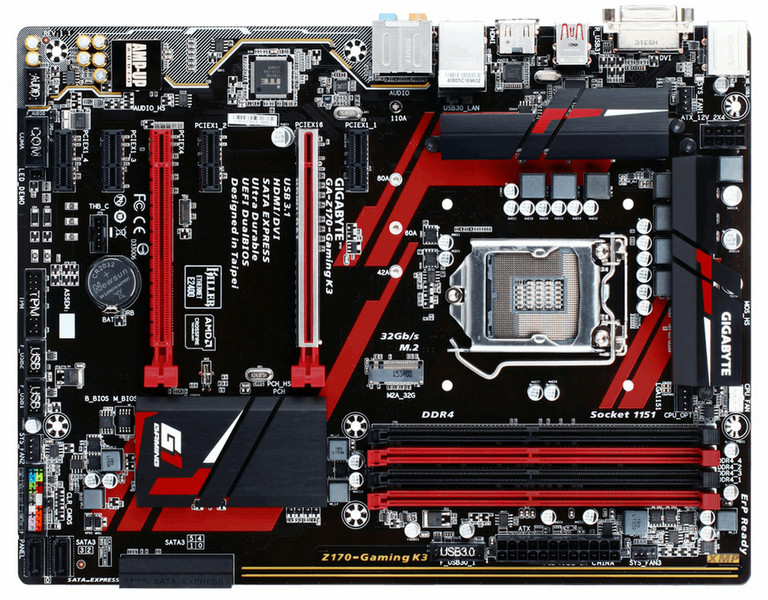 Gigabyte GA-Z170-Gaming K3 Intel Z170 LGA1151 ATX motherboard