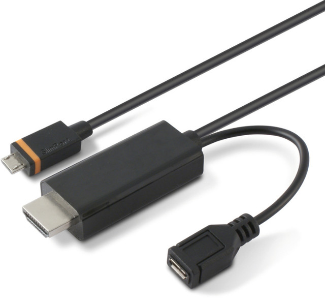 Ksix 8427542069968 Micro USB HDMI / MHL Черный кабельный разъем/переходник